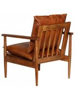 kreslas - Fotelis VLX Armchair 246480, rudas, 66 cm x 69 cm x 74 cm - 6 nuotrauka