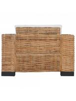 foteliai su kreslu - Fotelis VLX Natural Rattan 283081, rudas, 78 cm x 95 cm x 67 cm - 5 nuotrauka
