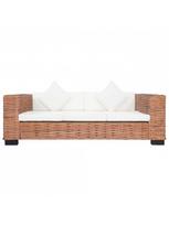 foteliai su kreslu - Fotelis VLX Natural Rattan 283081, rudas, 78 cm x 95 cm x 67 cm - 8 nuotrauka