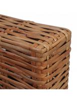 foteliai su kreslu - Fotelis VLX Natural Rattan 283081, rudas, 78 cm x 95 cm x 67 cm - 9 nuotrauka