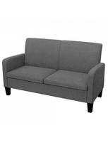 Sofa VLX 2-Seater 244709, tamsiai pilka, 65 x 135 x 76 cm
