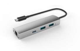 Adapteris USB 3.1 į 2-Port USB 3.0   1-Port USB 3.1 su Gigabit Ethernet