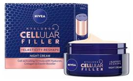 Nivea Hyaluron CELLular Filler Reshape naktinis kremas nuo raukšlių 50 ml.