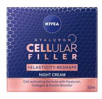 expert filler cellular nivea - Nivea Hyaluron CELLular Filler Reshape naktinis kremas nuo raukšlių 50 ml. - 3 nuotrauka