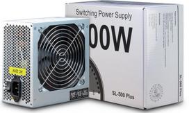 power supply 12v ac - INTER-TECH IT-SL500 AC 230V, 50/60Hz, DC 3.3/5/±12V, 500W, Retail, Passive PFC, 1x120 - 4 nuotrauka