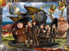 how to train your dragon - Ravensburger XXL Puzzle How To Train Your Dragon 2 100pcs 105496 - 2 nuotrauka