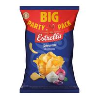 estrella traskuciai - Grietinės ir svogūnų skonio bulvių traškučiai ESTRELLA, 250 g - 1 nuotrauka