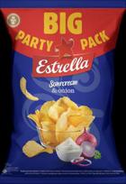 estrella traskuciai - Grietinės ir svogūnų skonio bulvių traškučiai ESTRELLA, 250 g - 2 nuotrauka