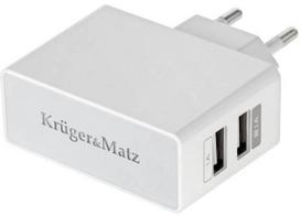 Kruger&Matz Travel Charger Dual USB White
