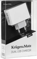 dc dc charger - Kruger&Matz Travel Charger Dual USB White - 3 nuotrauka