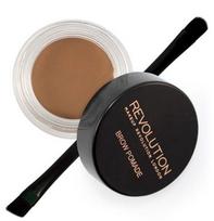 Makeup Revolution Brow Pomade priemonė antakiams su šepetėliu 2.5 g. - Soft Brown