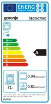 elektrine virykle su elektrine orkaite gorenje - Gorenje GECS6C70XC - 2 nuotrauka
