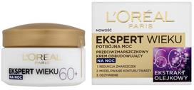 kremai nuo rauksliu - L'Oréal Age Specialist Expert Age 60+ anti-wrinkle night cream rebuilding 50ml - 1 nuotrauka