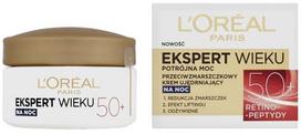 Loreal Age Specialist 50+ naktinis veido kremas nuo raukšlių 50 ml.