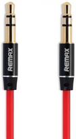 3.5 mm to 3.5 mm kabelis - Remax L100 3.5mm Aux Jack Cable 1m Red - 1 nuotrauka
