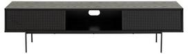 TV staliukas Actona Angus 97467, juodas, 1800 mm x 400 mm x 445 mm