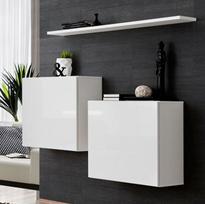 balta pakabinama lentyna - ASM Switch SB I Hanging Cabinet/Shelf Set White - 3 nuotrauka