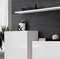 balta pakabinama lentyna - ASM Switch SB I Hanging Cabinet/Shelf Set White - 5 nuotrauka