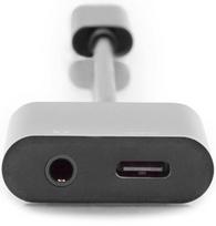 usb c 3.2 gen 2 10gbps laidas - DIGITUS USB Type-C To Type-C + 3.5mm Stereo Adapter - 3 nuotrauka