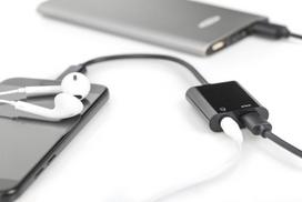 usb c 3.2 gen 2 10gbps laidas - DIGITUS USB Type-C To Type-C + 3.5mm Stereo Adapter - 5 nuotrauka