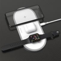 wireless charger 3in1 - Dudao 3in1 Qi Wireless Charger A11 White - 4 nuotrauka