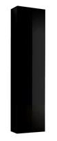 sekcija juoda - ASM Fly E Living Room Wall Unit Set Vertical Glass Black/Black Gloss - 2 nuotrauka