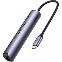 Ugreen 5in1 CM418 Adapter USB-C Grey