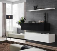 balta pakabinama lentyna - ASM Switch SB II Hanging Cabinet/Shelf Set White/Black - 2 nuotrauka