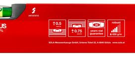 gulsciukas sola - Sola Big X Box Profile Spirit Level 800mm - 7 nuotrauka