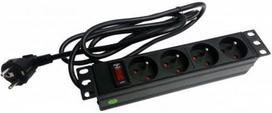 surge protector - A-Lan Surge Protector 4 Outlet Black 1.8m - 2 nuotrauka