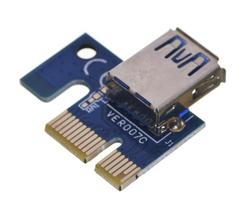 6pin sata - QOLTEC 55501 Qoltec Riser PCi-E 1x - 16x - 5 nuotrauka