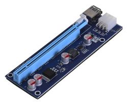 6pin sata - QOLTEC 55501 Qoltec Riser PCi-E 1x - 16x - 6 nuotrauka