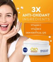 nivea q10 anti wrinkle - NIVEA Q10 Plus C Rejuvenated + Full of Energy Skin SPF15 dieninis veido kremas - 50 ml. - 4 nuotrauka