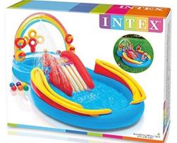 vandens zaidimai - Intex Rainbow Ring Play Center 57453NP - 3 nuotrauka