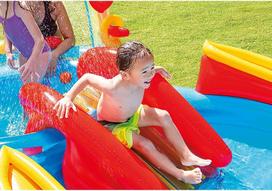 vandens zaidimai - Intex Rainbow Ring Play Center 57453NP - 10 nuotrauka