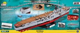 konstruktorius cobi - Cobi Historical Collection Aircraft Carrier Graf Zeppelin 4826 - 17 nuotrauka