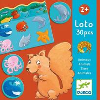 zaidimas loto - Djeco Loto žaidimas "Gyvūnai " DJ08120 - 1 nuotrauka
