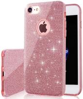 xiaomi redmi note 8 pro - OEM Glitter 3in1, Xiaomi Redmi Note 8 Pro, rožinė - 1 nuotrauka