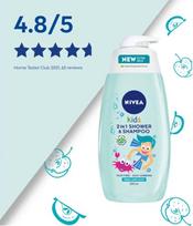 duso zele vaikams - Nivea Kids 2in1 Shower & Shampoo šampūnas ir dušo gelis vaikams - Magic Apple 500 ml. - 2 nuotrauka