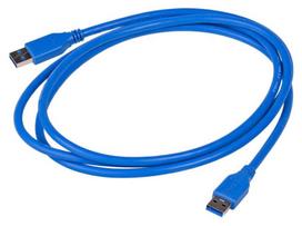 1 8 a - Akyga kabelis USB / USB , mėlynas, 1.8 m - 2 nuotrauka