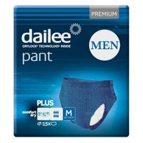 sauskelnes suaugusiems -  DAILEE PANT MEN PREMIUM PLUS, sauskelnės kelnaitės, M, 15 vnt. - 1 nuotrauka