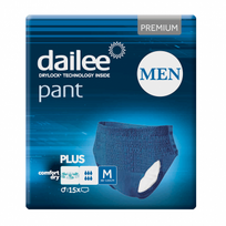 sauskelnes suaugusiems -  DAILEE PANT MEN PREMIUM PLUS, sauskelnės kelnaitės, M, 15 vnt. - 2 nuotrauka