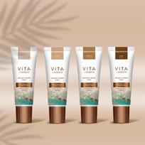 beauty blur - Koreguojantis veido atspalvį makiažo pagrindas Vita Liberata Beauty Blur, 30 ml, Light - 5 nuotrauka
