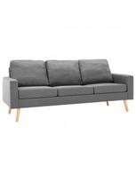 triviete sof - Sofa VLX 3-Seater 288713, šviesiai pilka, 76 x 184 x 82.5 cm - 2 nuotrauka