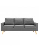 triviete sof - Sofa VLX 3-Seater 288713, šviesiai pilka, 76 x 184 x 82.5 cm - 3 nuotrauka