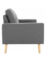 triviete sof - Sofa VLX 3-Seater 288713, šviesiai pilka, 76 x 184 x 82.5 cm - 4 nuotrauka