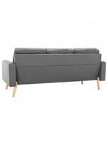 triviete sof - Sofa VLX 3-Seater 288713, šviesiai pilka, 76 x 184 x 82.5 cm - 5 nuotrauka