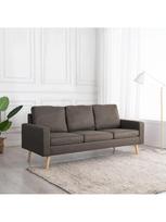 Sofa VLX 3-Seater 288721, ruda/pilka, 76 x 184 x 82.5 cm