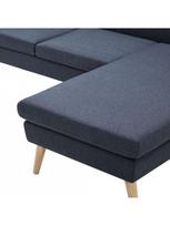 sofos l formas - Kampinė sofa VLX L-Shaped 246996, tamsiai pilka, 136 x 186 x 79 cm - 8 nuotrauka