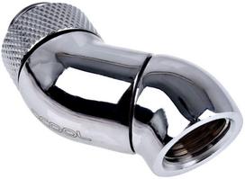 Alphacool Eiszapfen Adapter Outer To Inner Thread Double 45° Chrome